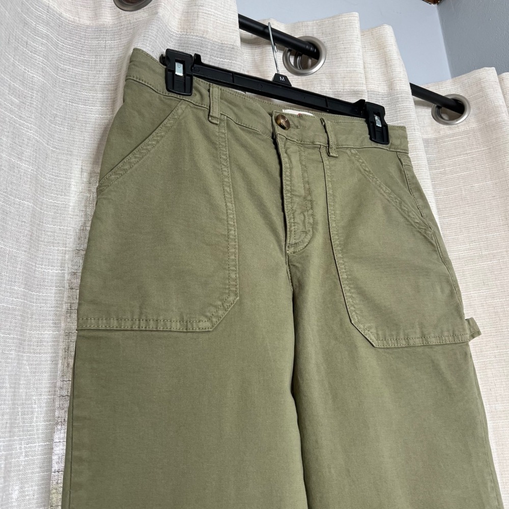 Marine Layer Maya Slim Straight Leg Utility Pants Olive Green Women's Size 4 - Picture 5 of 11